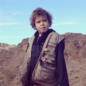 Exploring nature very seriously. 